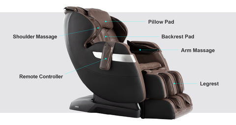 Shoulder Massage, Remote Controller, Pillow Pad, Backrest Pad, Arm Massage, Legrest