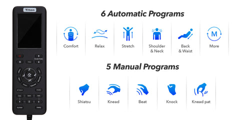 6 automatic programs and 5 manual programs