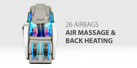 Titan Pro Omega 3D Massage Chair - 26 airbag massage and back heating