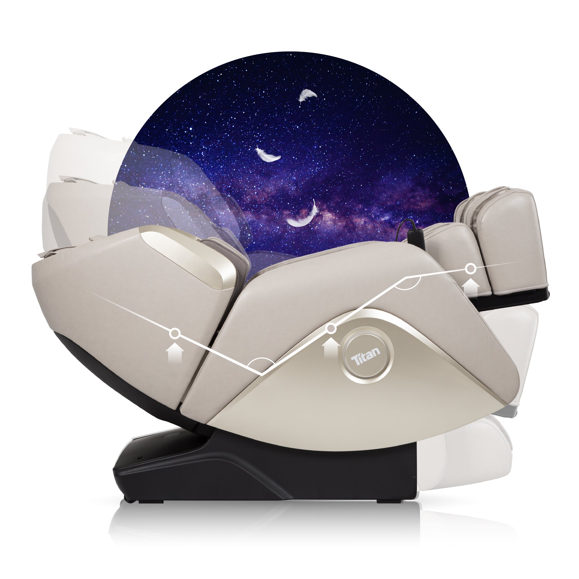 Titan Elite 3D Massage Chair - 3 Steps of Zero Gravity