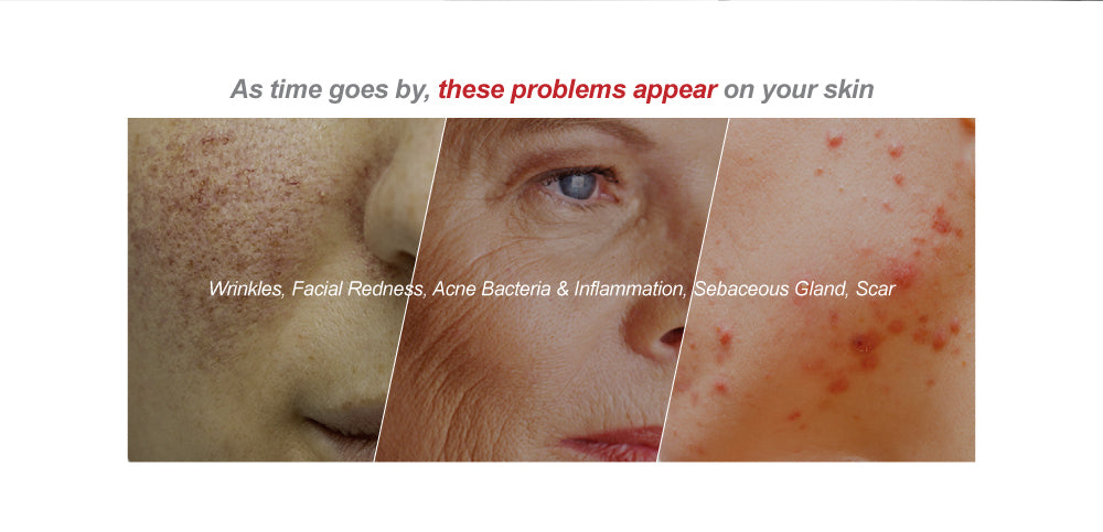 many problems appear on your skin