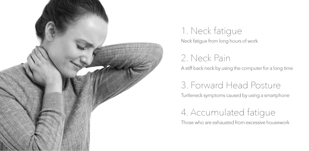 Neck fatigue, neck pain, forward head posture, accumulated fatigue