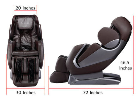 Titan Pro Alpha 2D Massage Chair - dimension