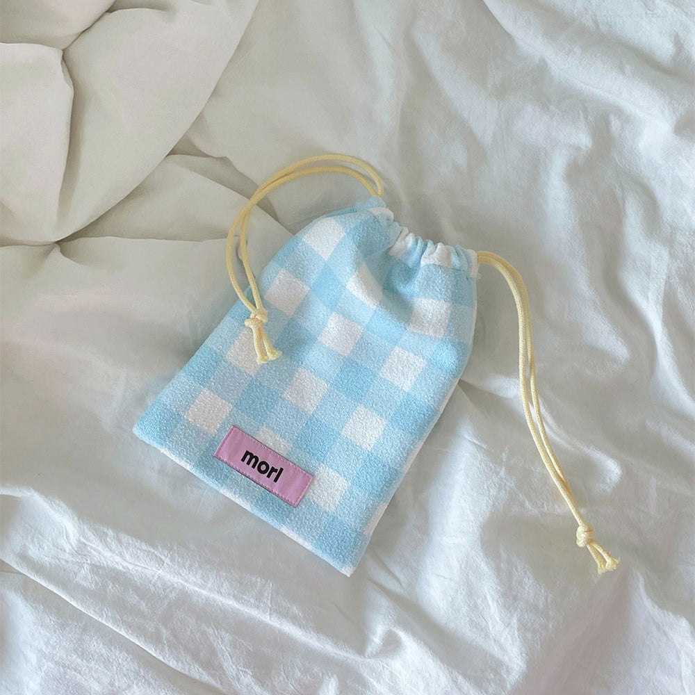 morl ポーチ｜Check zipper pouch