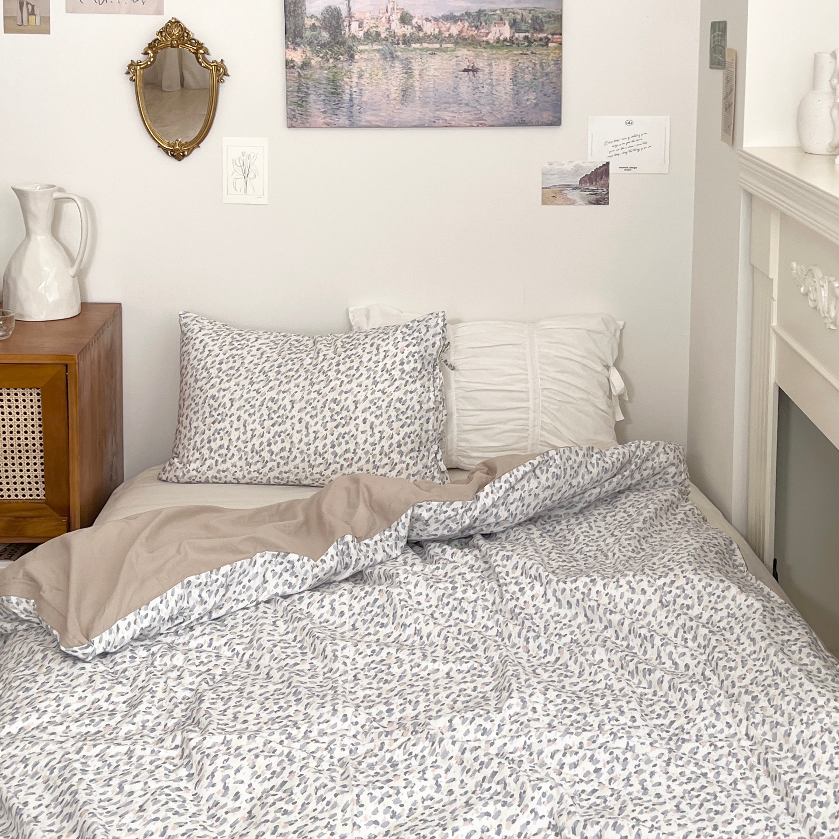 リバーシブル布団カバー｜monet duvet cover