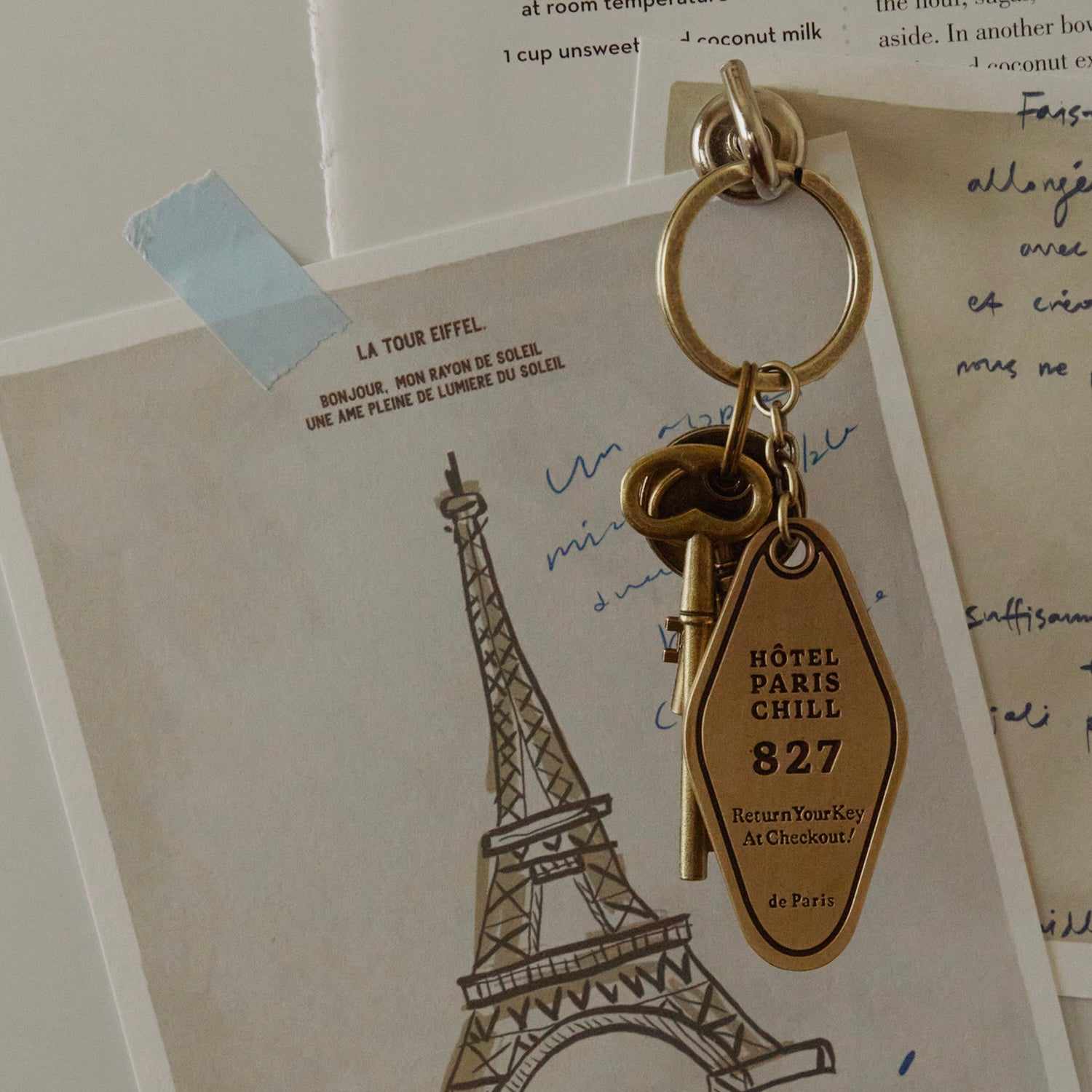 HOTEL PARIS CHILL キーホルダー｜827 Hotel Room Keychain