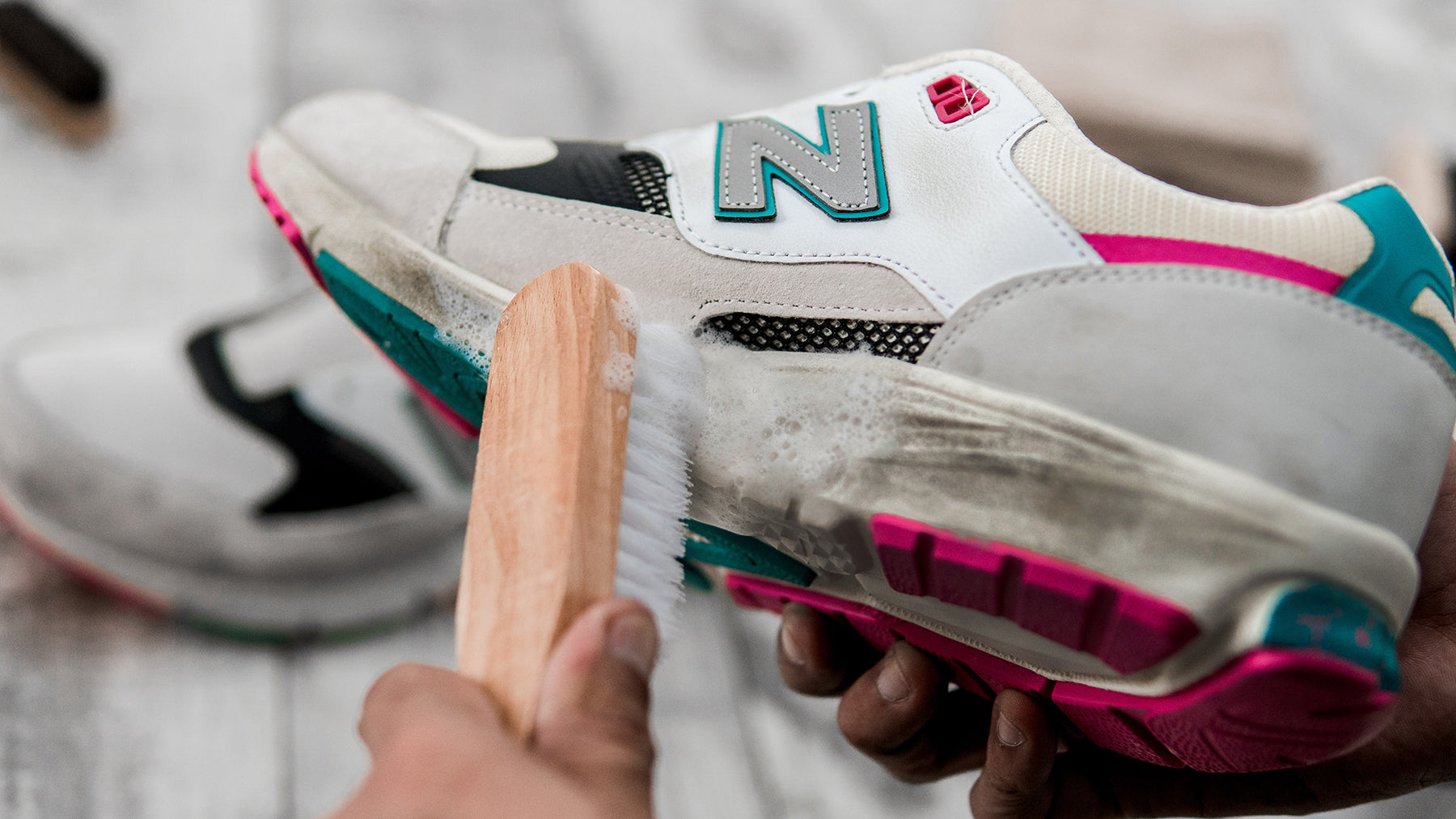 To Clean: (New Balance VAZEE) Clyde Premium Shoe Cleaner