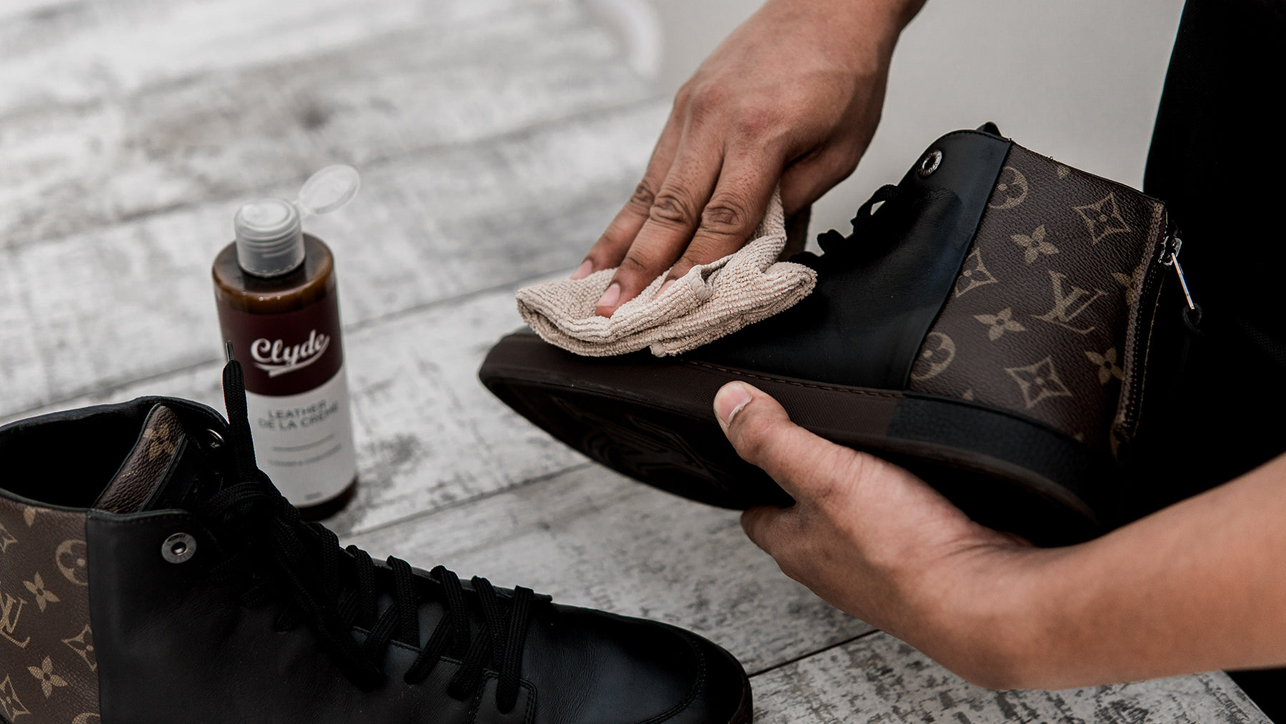 How To Clean: LEATHER SHOES (Louis Vuitton Monogram) – Clyde Premium Shoe  Cleaner