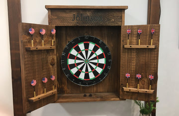 DIY: Rustic Dart Board Cabinet - RealCedar.com 