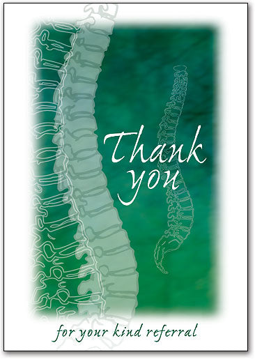 Thank you Spine Postcard