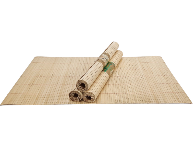 4 Individuales De Bambú Para Mesa Comedor En Madera Bamboo