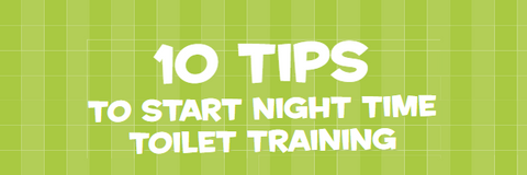 Screenshot of the top of the night-time toilet training tips guide