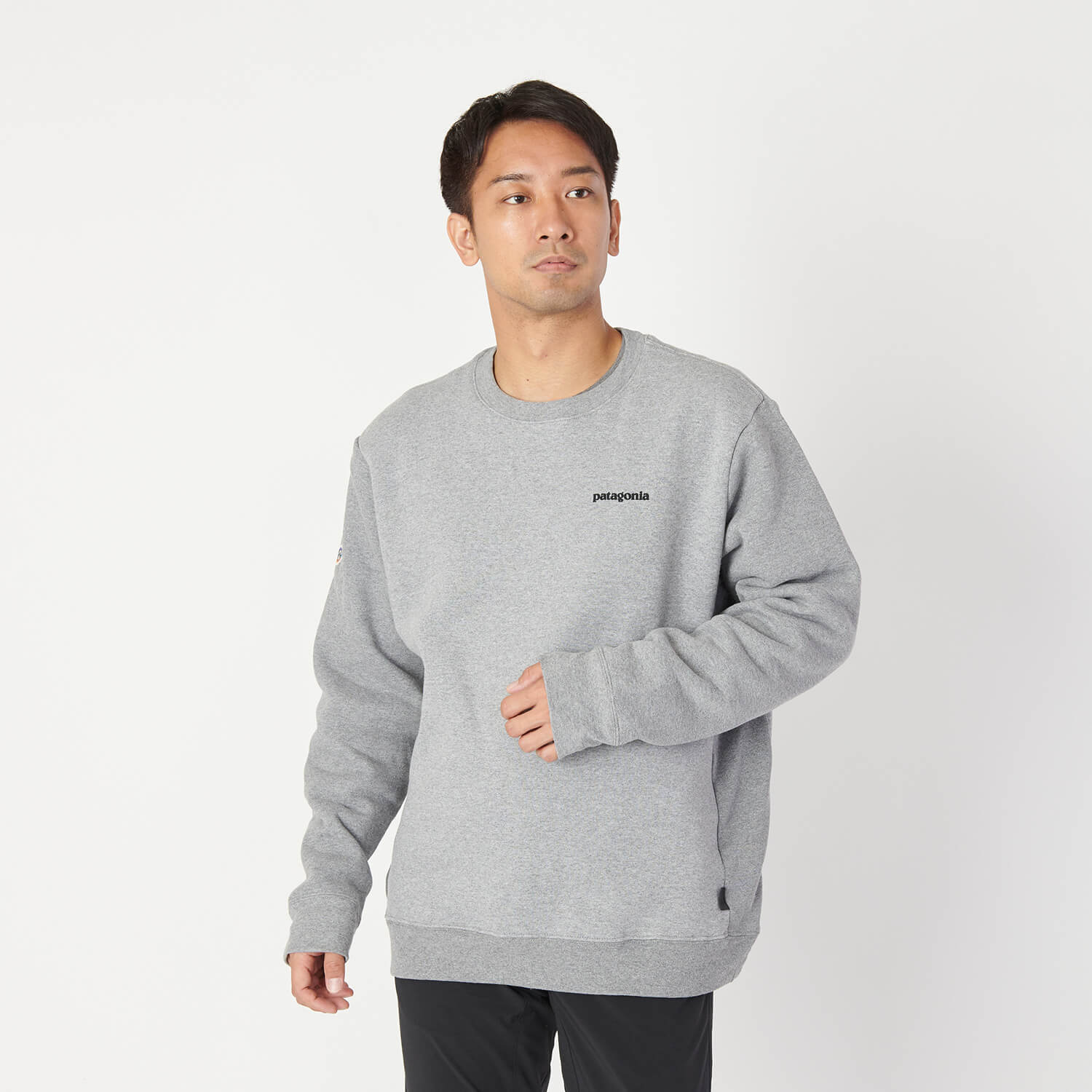 patagonia メンズ P6 ロゴ アップライザルクルースウェットシャツ www