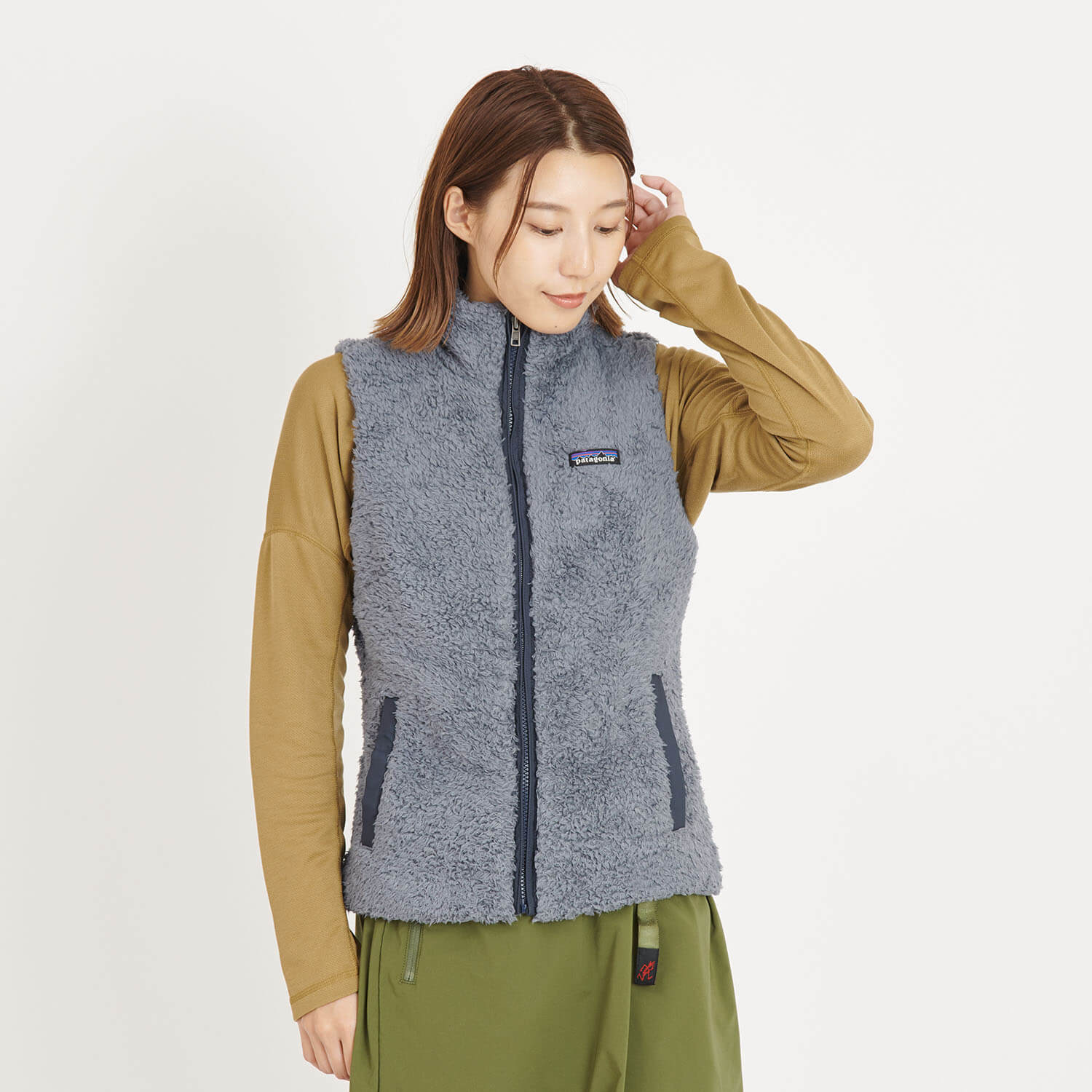 WOMENs S パタゴニア ウィメンズ ロスガトス フーデッド ベスト Los Gatos Hooded Vest フーディ フリース リバーシブル  PATAGONIA 25221 CALC アイボリー系