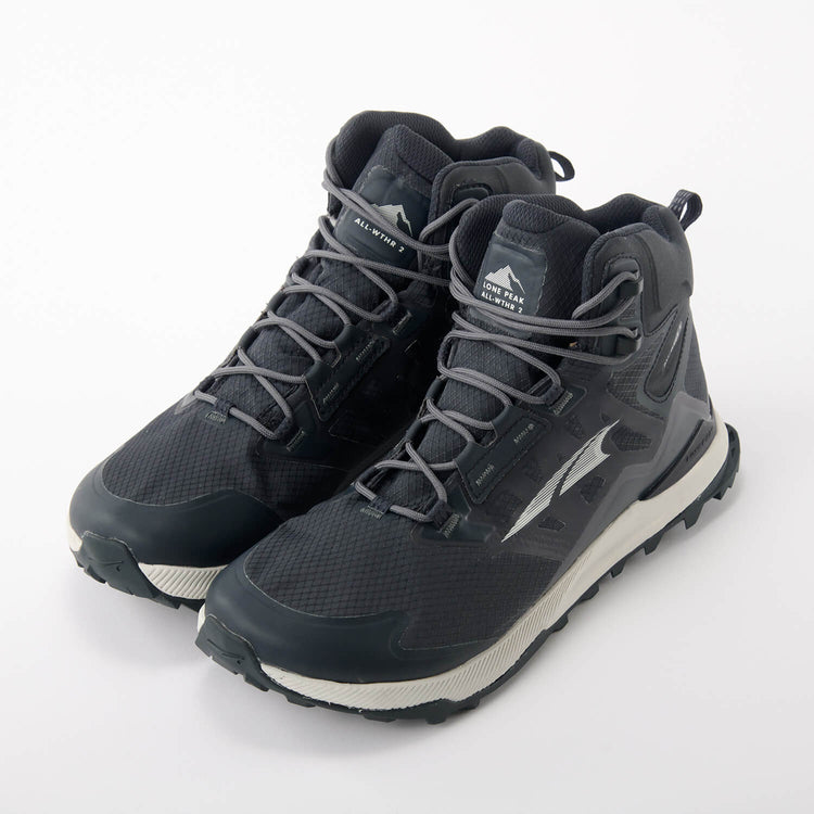 MENs 29.0cm  アルトラ ローンピーク オールウェザー ミッド Lone Peak ALL-WTHR Mid eVent 防水 トレッキングシューズ ファストパッキング ALTRA AL0A4VQH ブラック系