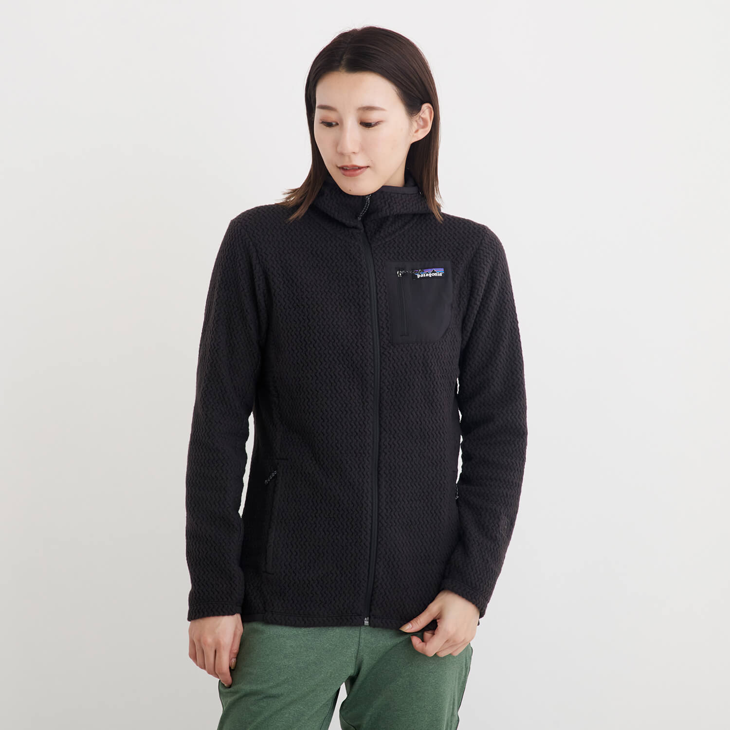 patagonia パタゴニア フルジップアップ フリース ブラック　M