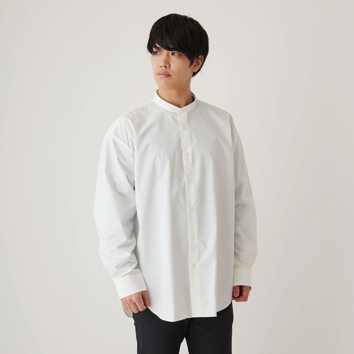 日本初の MXP ロングスリーブラミーミックスドビッグシャツ（ユニ