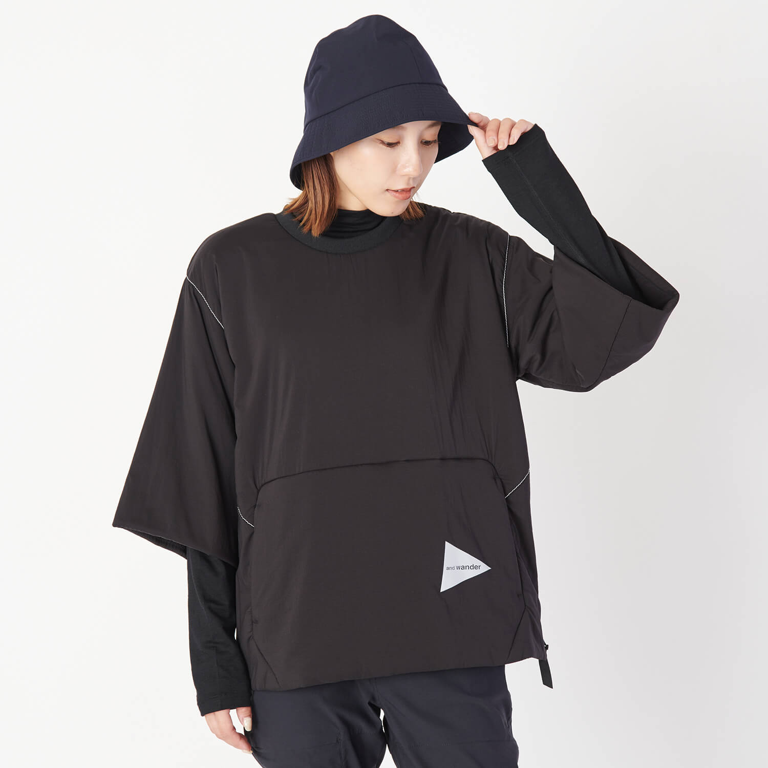 激安先着 and wander アンドワンダー alpha アルファエア AIR hoodie T