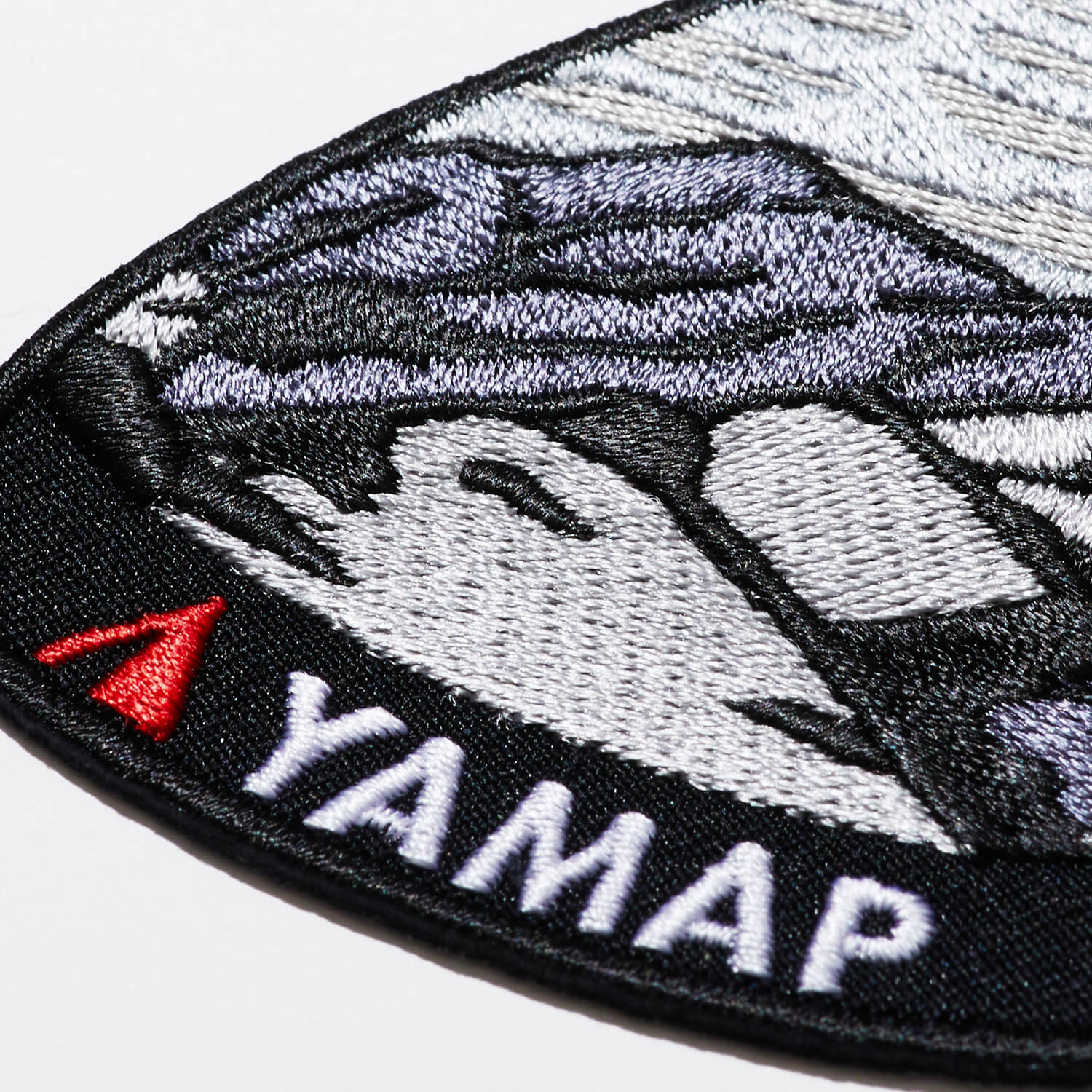 Yamap ヤマップ オリジナル刺繍ワッペン マウンテン ブラック Yamap Store ヤマップストア