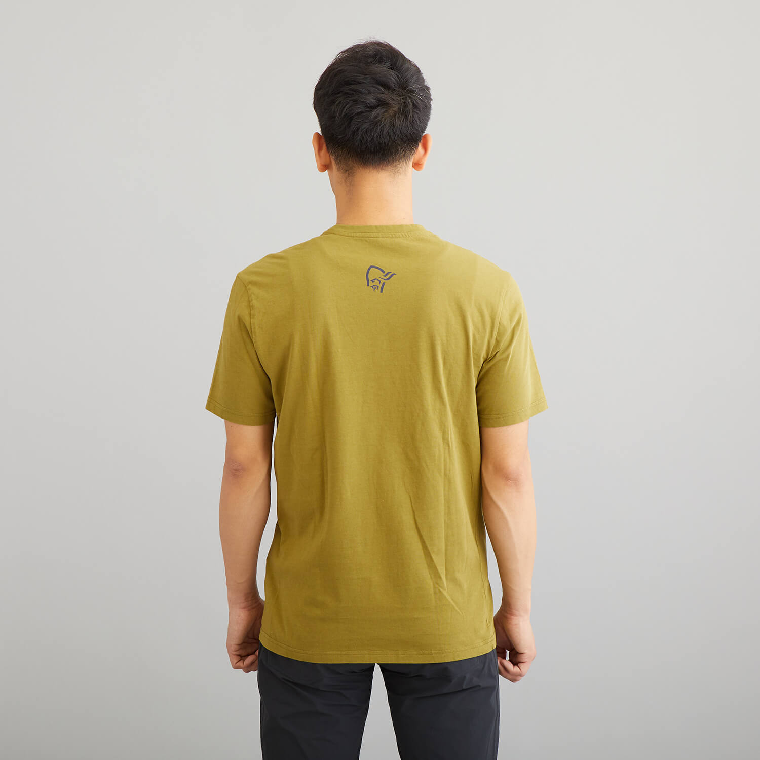 NORRONA（ノローナ）/29コットン スラントロゴTシャツ/カーキ/MENS