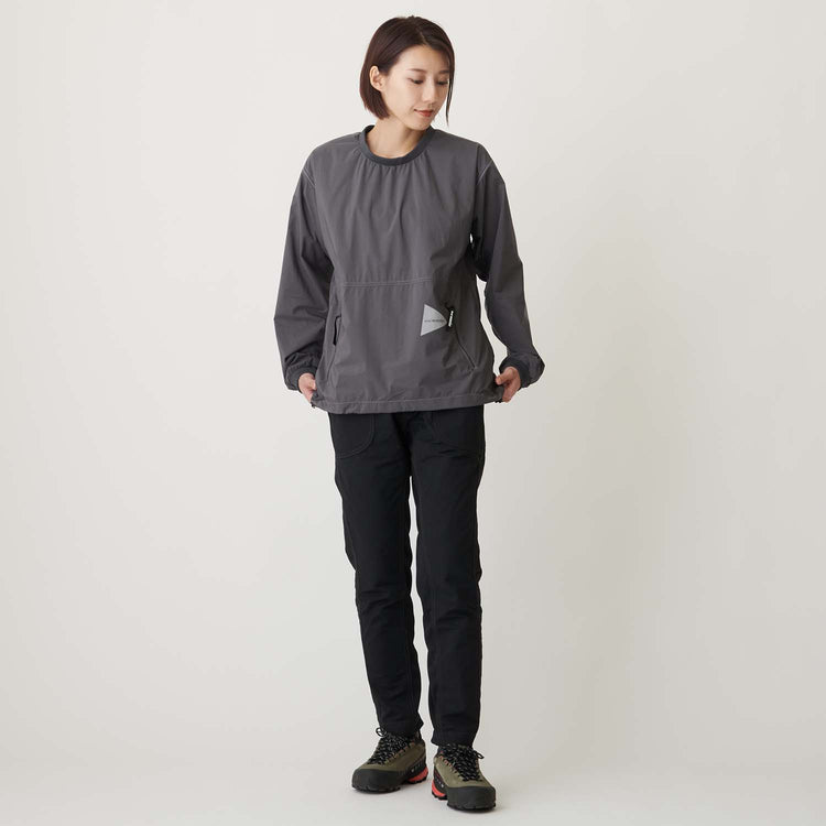 and wander（アンドワンダー）/パーテックスウィンド ロングスリーブT/UNISEX