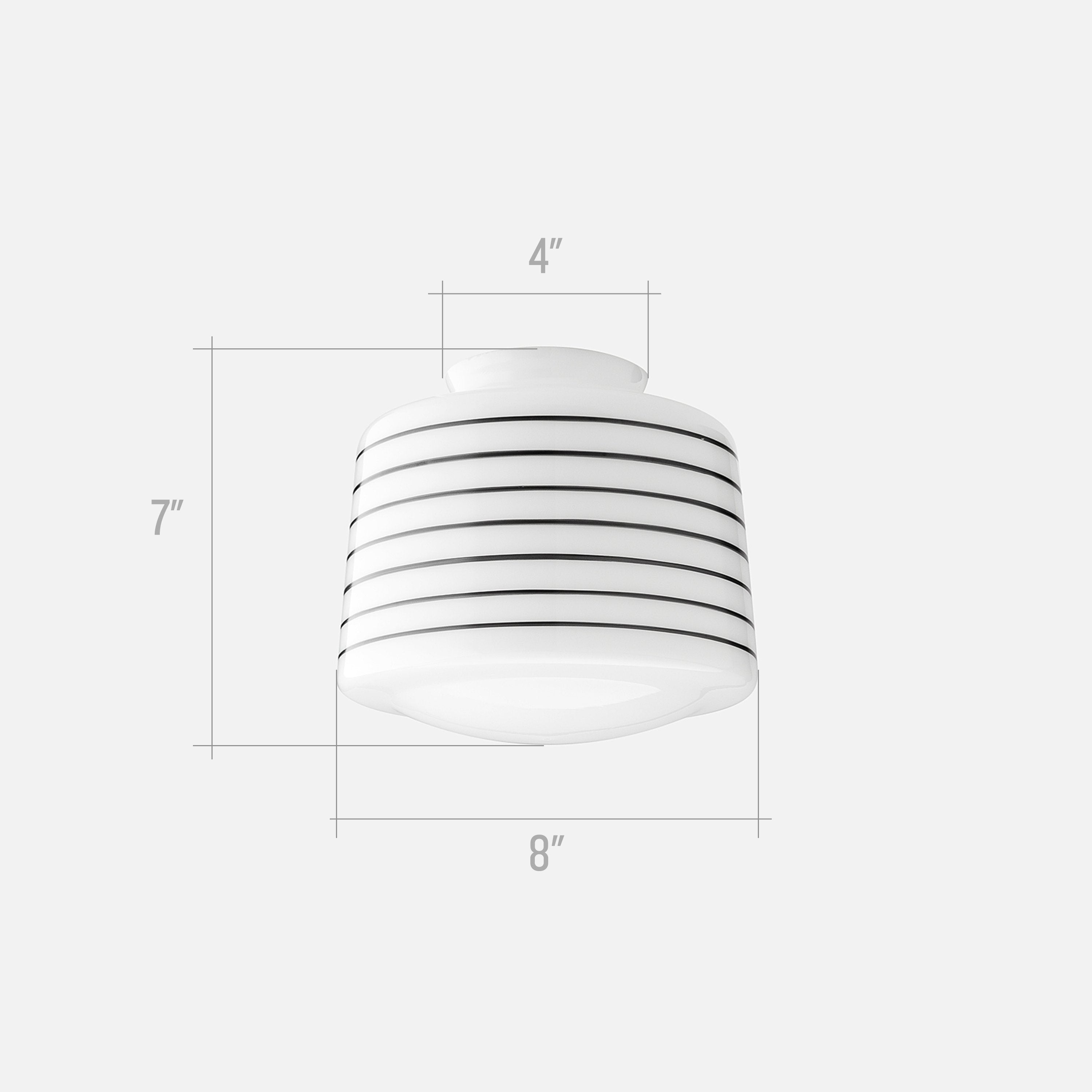 Drum Shade: 6" Fitter / Black Stripe - Shade_Dimensions_v23011