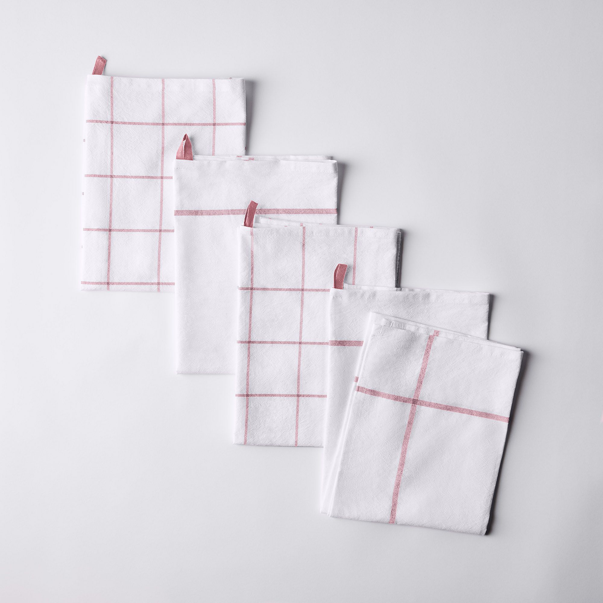 Five Two Flour-Sack Kitchen Towels, Rhubarb, Set of 4 - ed31ef25-f1ea-4867-b568-4085f744b674--2022-0516_five-two_flour-sack-towel_rhubarb-set-of-4_silo_ty-mecham