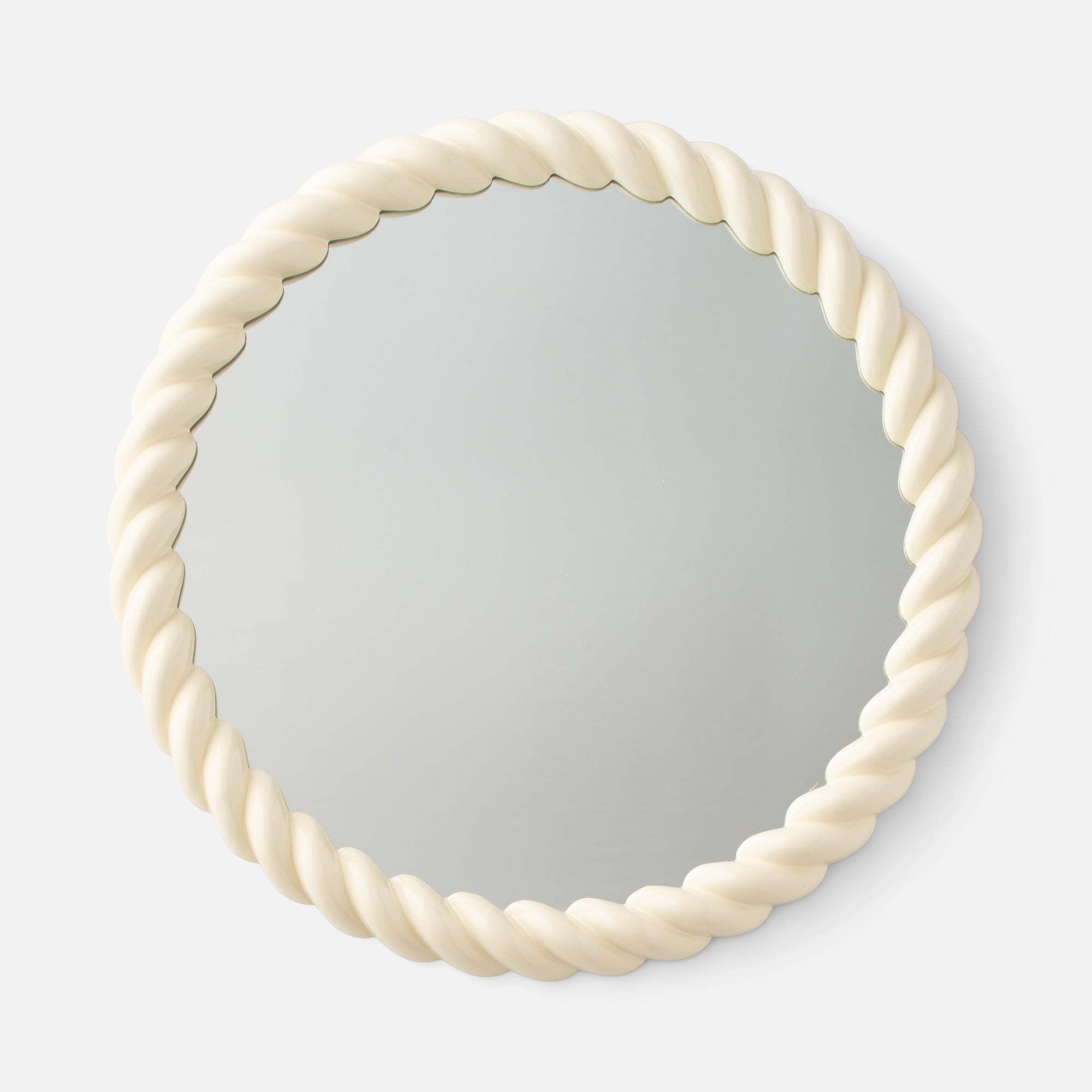 Schoolhouse x Clare V.® Fernand Circle Mirror, Ecru-Gloss - fall24_144170_fernand-mirror-24_-ec-g_silo-_1x1_jw