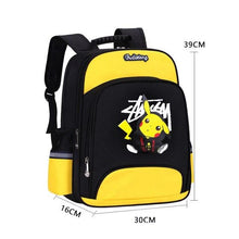 Chargez l'image dans la visionneuse de la galerie, achetez un sac à dos d'école avec le motif Pikachu Pokemon