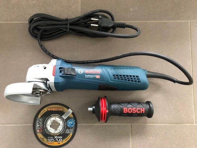 fluweel burgemeester werkloosheid Bosch blauw haakse slijper GWX 17-125S inclusief 100 X-LOCK  doorslijpschijven | Weldingshop