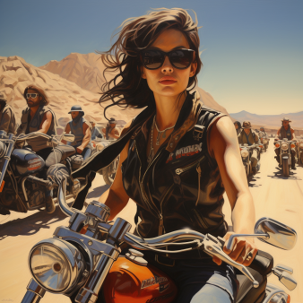 femme motard