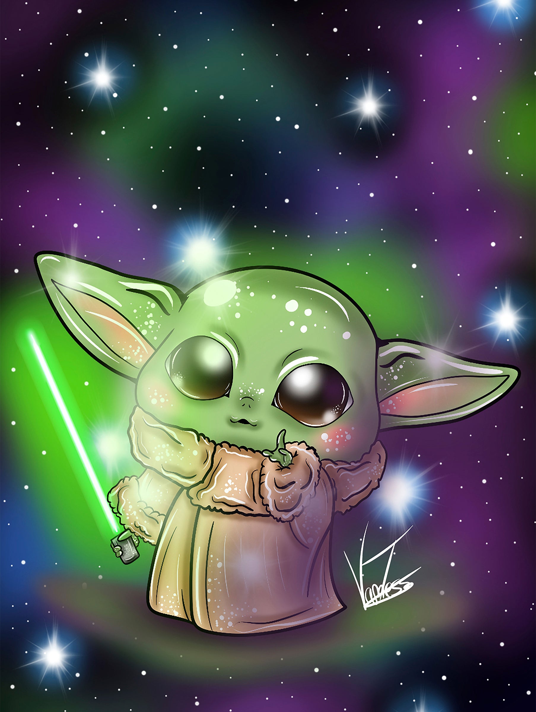 Bebe Yoda Pimplate