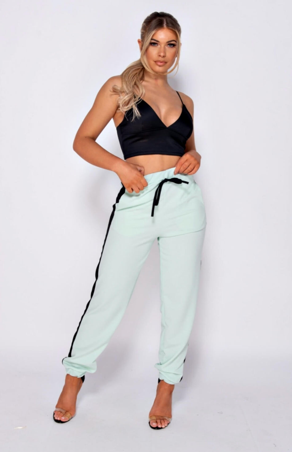 mint green joggers