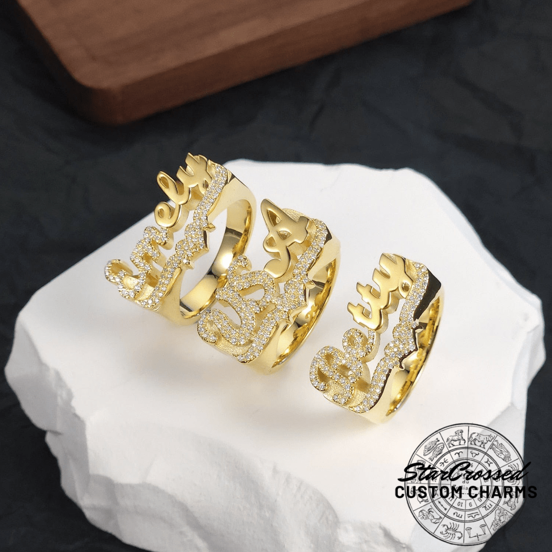 3d name ring