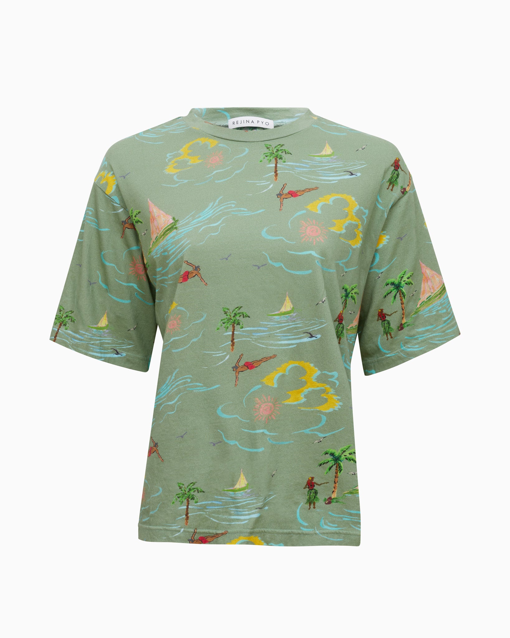beach print shirts