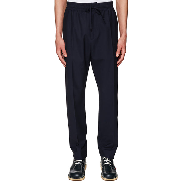 Formal Drawstring Trousers Navy