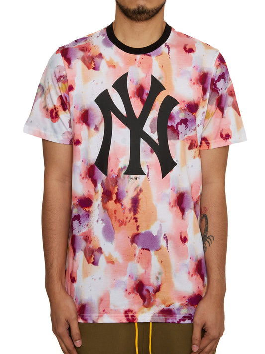 47 NEW YORK YANKEES DAY GLOW ECHO TEE - Print T-shirt - white