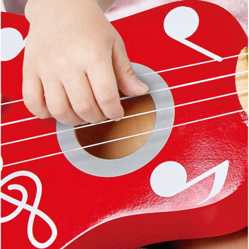 hape red flame guitar