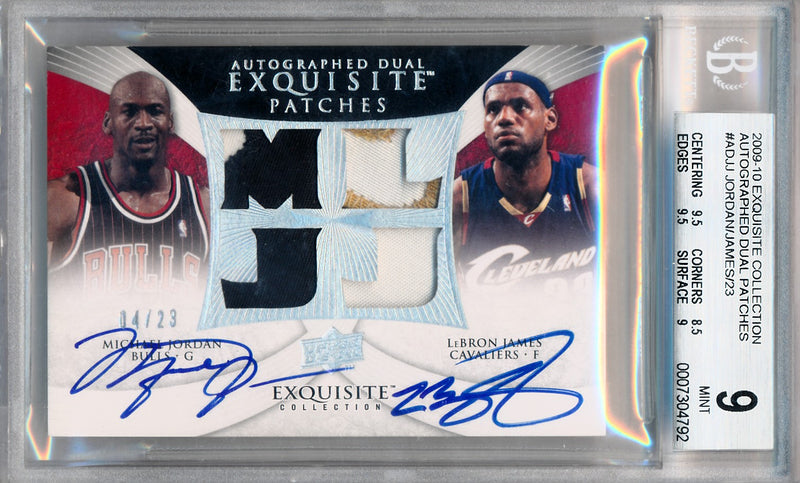 dual exquisite michael jordan lebron james