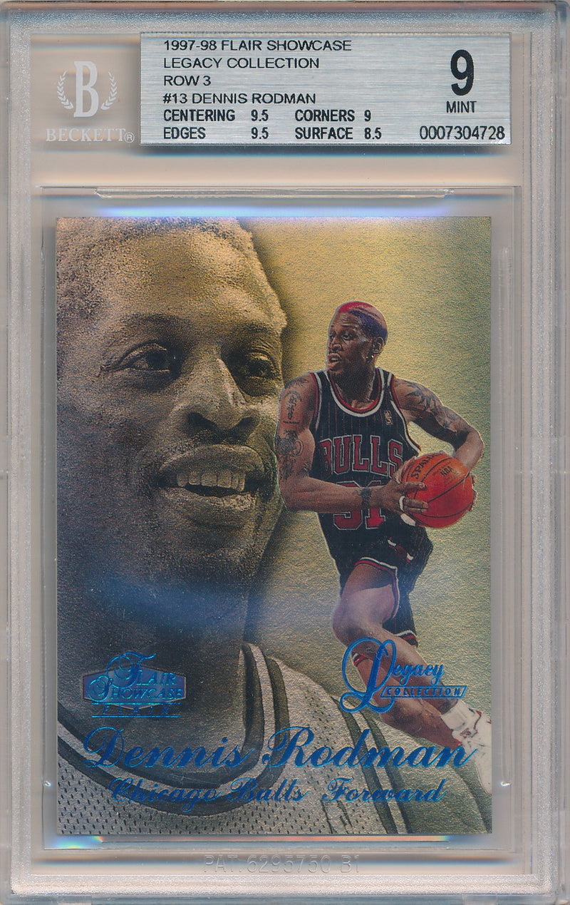 Fleer 1997-1998 Flair Showcase Legacy Collection #3 Dennis Rodman