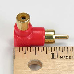 RCA Male/Female Right Angle Adapter Size