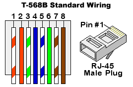 Ethernet Cables T-568B Standard Wiring