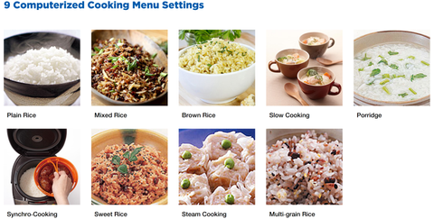 9 Computerized Cooking Menu Settings