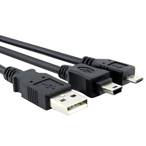5Ft USB 2.0 Splitter Cable Charging–