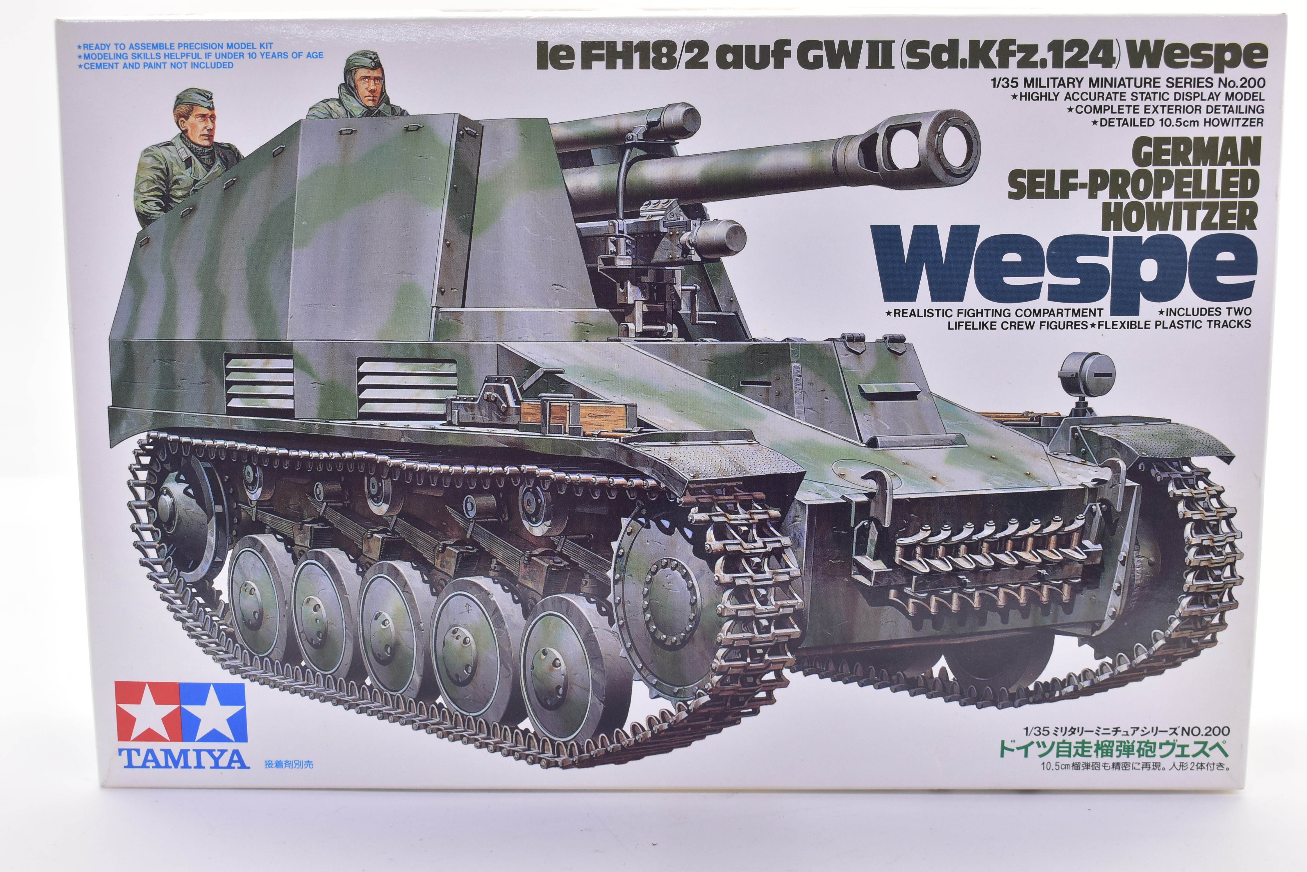 Tamiya 35200 135 Scale Model Kit German Self Propelled Howitzer Wespe