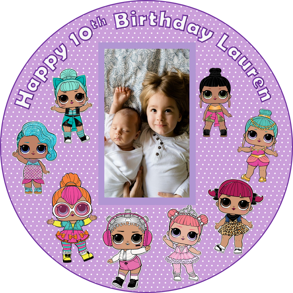 Lol Surprise Doll Personalized Cake Topper