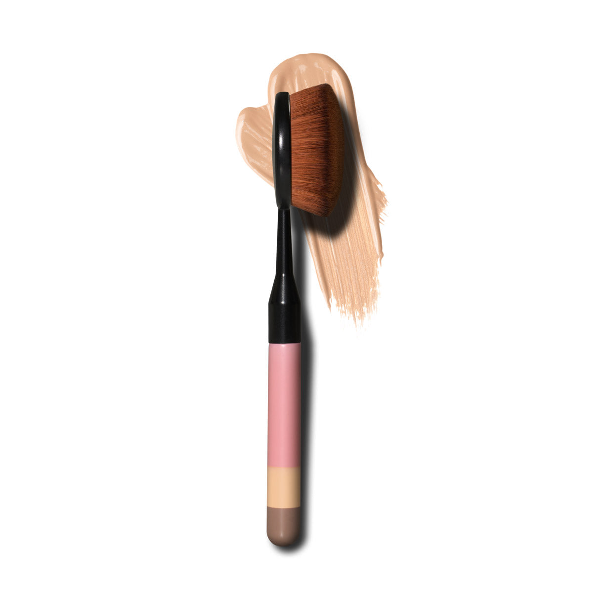 An essential tool in any makeup routine, this Otis Batterbee foundation buffer makeup brush features densely packed, ultra-soft bristles for seamless application. The brush handle is ergonomic, providing a comfortable grip for precise control. Whether you're blending liquid, cream, or powder foundation, this expertly crafted brush ensures a flawless finish, leaving your complexion looking smooth and radiant. Elevate your makeup game with this high-quality foundation buffer brush for a professional and airbrushed effect.