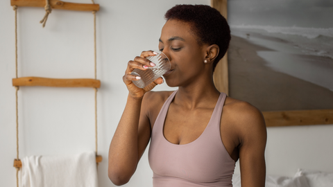 Nourish your body during a studio Challenge at Aleenta Health Club. Hydrate and rest.