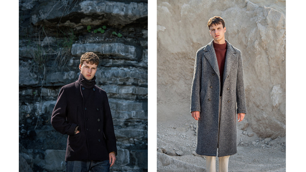 Gloverall Churchill Peacoat and Gloverall Grayson Peacoat