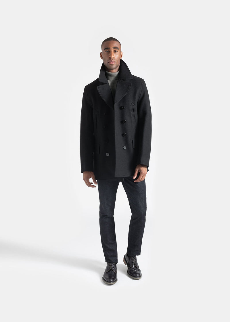 Gloverall Churchill Peacoat Black